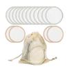 jojomis 16Pc Cotton Reusable Make Up Remover Pad Facial Cleanser Pad Set Washable - 19x15cm, 01 view 1