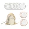 jojomis 16Pc Cotton Reusable Make Up Remover Pad Facial Cleanser Pad Set Washable - 19x15cm, 01 view 3