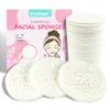 60-Count Compressed Facial Sponges|100% Natural Kickleen Cellulose Cosmetic Spa Sponges for Daily Facial Cleansing|Makeup and Mask Removal | Exfoliating | Skin Massage | Pore Exfoliation(White) view 1