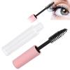 10pcs 5ml Empty Mascara Tube with Eyelash Wand, for Eyelash Growth Oil, DIY Mascara Eyelash Cream Container with Cap, Clear Portable Eyelash Cream Container Bottle, Pink view 2