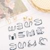 24 Pcs Silver Hair Braids Dreadlock, Non-Piercing Ear Clip Beard Beads Cuffs Clip Hair for Women Men Hair Accessories Styling Jewelry Tools view 3