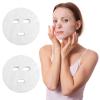 100 pcs Cotton Facial Mask Sheet Skin Care Dry Mask Paper Sheet DIY Cosmetic Face Skin Care Mask with Fan Facial Makeup for Home Travel view 3