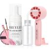 BREYLEE 100 ml Lash Shampoo for Lash Extensions, Lash Fan Dryer+Rinse Bottle+Brushes+Cotton Puff, Eyelash Extension Cleanser, Lash Bath Wash Soap Foam Cleaner for Salon and Home Use view 1