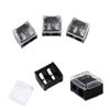 Andy's Orchids Make Up Sharpener, Dual Holes Cosmetic Pencil Eyeliner Lip Pencil Sharpener, Eye Liner Eyebrow Trimmer with Cover 5Pcs view 3
