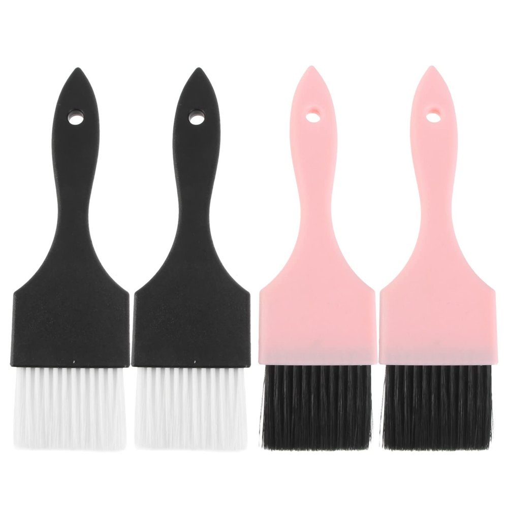 Uonlytech 4pcs Hair Dyeing Brush Professional Tinting Tools for Salon Use Soft Bristles for Easy Application for Home and Barber Shops Random Brush