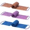 Yrarbil 3 Pieces African Net Sponge, African Exfoliating Bathing Back Scrubbers with Handles, Shower Net Body Scrubber Skin Smoother (Blue Purple Coffee) view 1