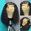 180% Density Short Curly Bob Wig Human Hair Wigs for Black Women 13x6 HD Transparent Lace Frontal Wig Pre Plucked With Baby Hair Glueless Wet and Wavy Lace Front Wig Bleached Knots 12Inch view 3