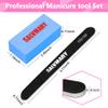 Nail Files and Buffers, Professional Manicure Tools Kit, 100/180 Grit Double Sided Emery Boards for Nails, 80/100 Grit Nail Buffer Blocks Supplies for Home Salon 8Pcs view 2