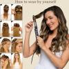 10A Unprocessed Hair Extensions with Clips,Straight Hair Extension Clip in Human Hair,Chocolate Brown to Beige Blonde Highlight Hair Extension 5pcs 70g Remy Human Hair (#4/18,22Inch) view 3