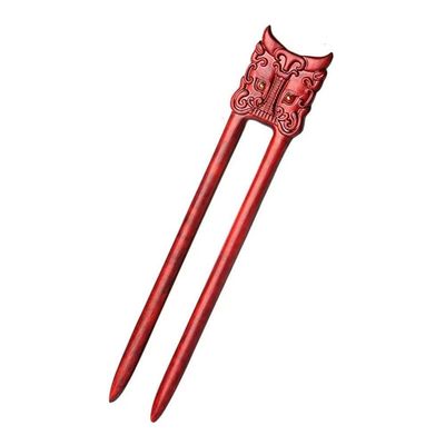 CHOISBEING Carved Ebony Hair Sticks for Women 6.6" Wooden French Hair Fork for Thick Hair Wood Chinese Hair Chopsticks for Long Hair Handmade Hair Accessories Hair Styling for Buns 1 Pack
