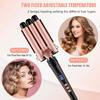 Feadem Curling Wand Iron, 5-in-1 Multifunction Curling Tongs Set with Interchangeable Ceramic Coating Barrels, Curling Wand for Long/Short Hair, LCD Display for Different Size Curls and Waves view 2