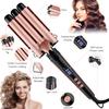 Feadem Curling Wand Iron, 5-in-1 Multifunction Curling Tongs Set with Interchangeable Ceramic Coating Barrels, Curling Wand for Long/Short Hair, LCD Display for Different Size Curls and Waves view 4