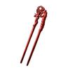 CHOISBEING Carved Wooden Hair Stick, 6.2 inches Rosewood Hair Pin for Women's Long Hair, Handmade Hair Fork with Plum Blossom and Pearl Design for Buns and Hair Styling view 1