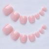 Bellelfin Press on Toenails 120pcs Short Square Fake Toenails Full Cover Nude Pink Glossy Acrylic False Toe Nails Tips with 5 Sheets Adhesive Glue Tabs for Women and Girls Foot Decor view 4