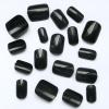 Bellelfin 240pcs Short Press on Nails Black Full Cover Short Square Fake Nails Glossy Acrylic Artificial False Nail Tips with 5 Sheets Adhesive Glue Tabs for Women and Girls Fingernails Design view 3