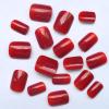 Bellelfin 240pcs Short Press on Nails Red Full Cover Short Square Glossy Fake Nails Acrylic Artificial False Nail Tips with 5 Sheets Adhesive Glue Tabs for Women and Girls Fingernails Design view 3