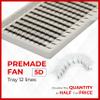 THE LASH SUPPLY 120 Fans, 5D Premade Fan Eyelash Extensions, C/D Curl, Mix Length 9-15mm, 0.07 Thickness, 12 Lines, Volume Lash Extensions, Natural and Long-lasting Curl, Mix Pack view 2