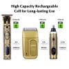 Bestauty 3 in 1 Beard Trimmer Kit, Electric Shavers for Men, Cordless Nose Hair Trimmer Foil Shavers Hair Clippers, Men's Grooming Kit Gifts for Men view 2