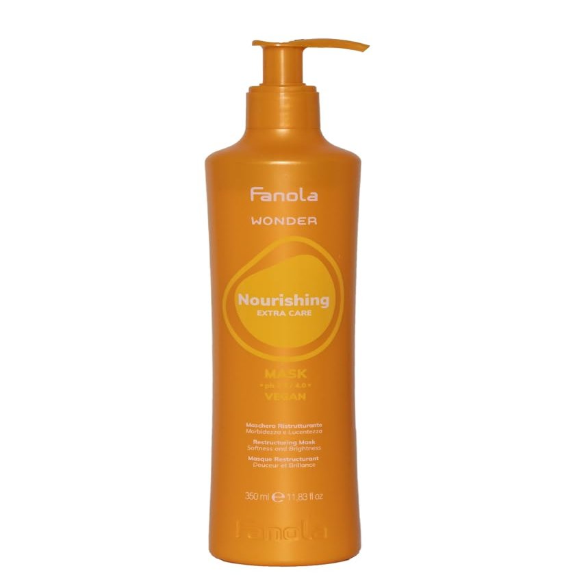 Fanola Nourishing Wonder Restructuring Hair Mask - Deep Conditioning Hair Mask & Weekly Treatment for Dry, Frizzy, Treated or Damaged Strands - Hydrating & Moisturizing Weekly Formula (11.83 oz)