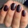 Bellelfin 240pcs Short Press on Nails Burgundy Full Cover Short Square Glossy Fake Nails Acrylic Artificial False Nail Tips with 5 Sheets Adhesive Glue Tabs for Women and Girls Fingernails Design view 2