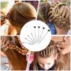 LALAFINA 40pcs Heart Shaped Hair Styling Tool Portable Bun Makers and Twisting Clips for Easy Hairstyles for Messy Buns Braids and Ponytails view 2