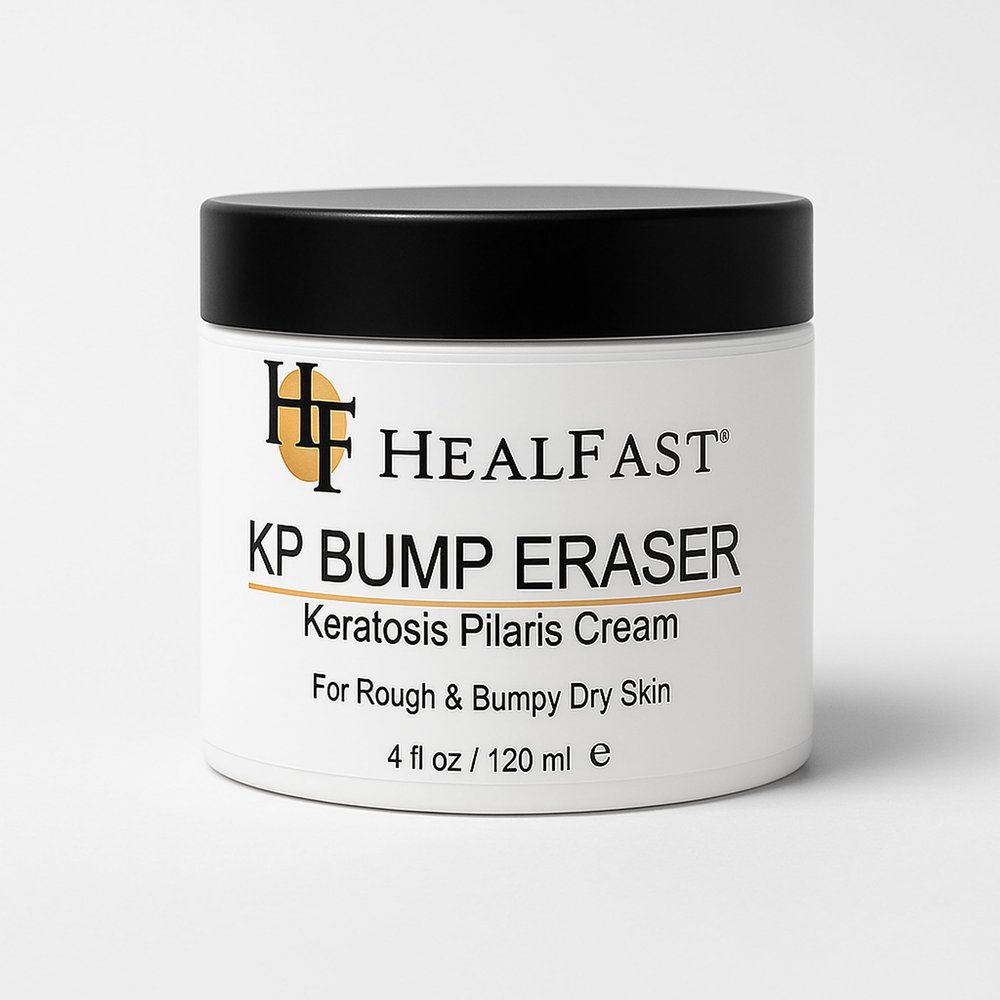HealFast KP Bump Eraser Cream 4 Oz Soften, Nourish Rough and Bumpy Skin with 2% BHA Keratosis Pilaris - For All Types No Scrubbing Required Fragrance and Paraben Free
