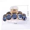KALLORY 3sets Elegant Rhinestone Hair Clip Gems Claw Hair Clip for Women Fancy Designer Ponytail for Girls 4pcs*3 view 3