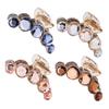 KALLORY 3sets Elegant Rhinestone Hair Clip Gems Claw Hair Clip for Women Fancy Designer Ponytail for Girls 4pcs*3 view 4