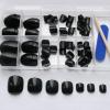 Bellelfin Black Press on Toenails 120pcs Short Square Fake Toenails Full Cover Glossy Acrylic False Toe Nails Tips with 5 Sheets Adhesive Glue Tabs for Women and Girls Foot Decor view 2
