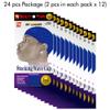 24 Pcs Wave Cap Stocking Caps Stretch Compression Long Lasting Lightweight Comfortable Fit Durable Mens Dome Cap Loc Cap Sleeping Hair Caps Wave Caps for Men (Royal Blue - 12 Pack of 2 Pcs) view 3
