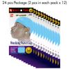 24 Pcs Wave Cap Stocking Caps Stretch Compression Long Lasting Lightweight Comfortable Fit Durable Mens Dome Cap Loc Cap Sleeping Hair Caps Wave Caps for Men (Light Blue - 12 Pack of 2 Pcs) view 3