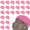 24 Pcs Wave Cap Stocking Caps Stretch Compression Long Lasting Lightweight Comfortable Fit Durable Mens Dome Cap Loc Cap Sleeping Hair Caps Wave Caps for Men (Pink - 12 Pack of 2 Pcs) view 1