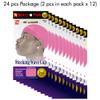 24 Pcs Wave Cap Stocking Caps Stretch Compression Long Lasting Lightweight Comfortable Fit Durable Mens Dome Cap Loc Cap Sleeping Hair Caps Wave Caps for Men (Pink - 12 Pack of 2 Pcs) view 3