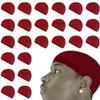 24 Pcs Wave Cap Stocking Caps Stretch Compression Long Lasting Lightweight Comfortable Fit Durable Mens Dome Cap Loc Cap Sleeping Hair Caps Wave Caps for Men (Burgundy - 12 Pack of 2 Pcs) view 1