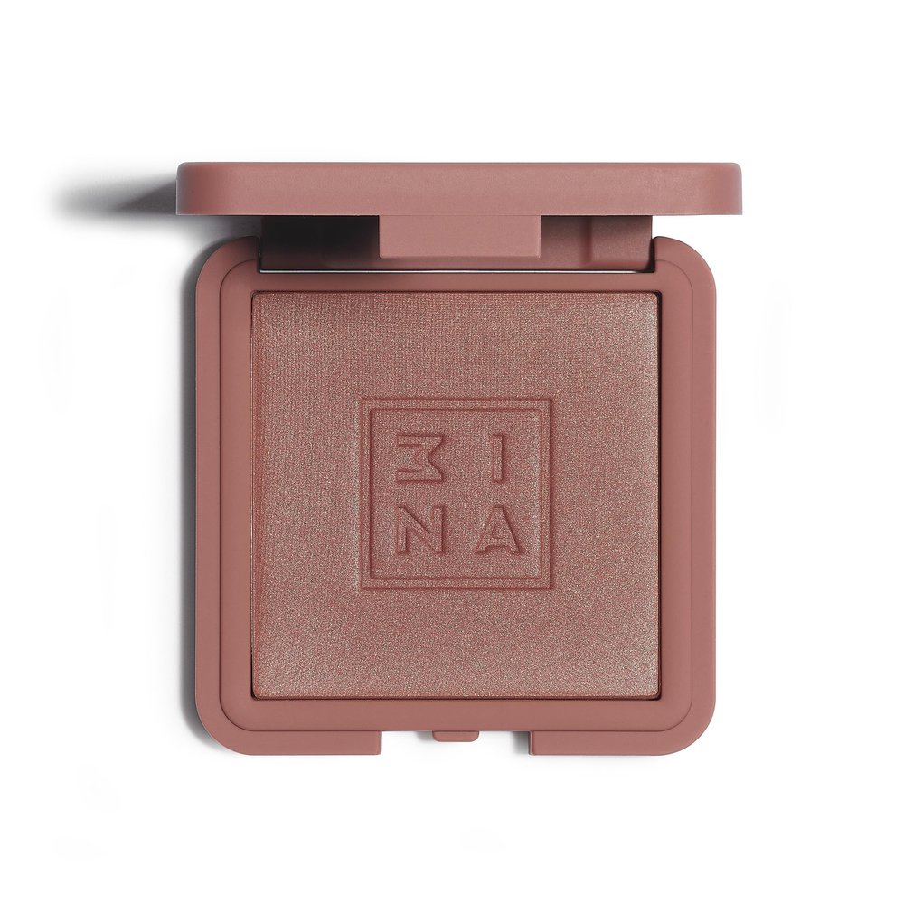 3INA The Blush - Natural Light Mineral Powder Blush for Cheeks - Pigmented and Long-Lasting Formula - Easy to Blend, Luminous Finish - 590-0.26 oz