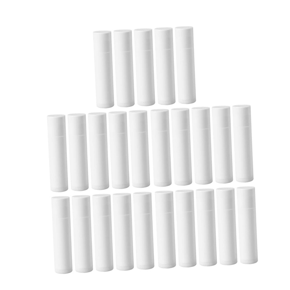 25pcs Chap Sticks for Your Lips in Bulk Lipstick for Women for Women Refillable Lip Balm Bottle DIY Balm Container Sample Size Tubes Crafting Supplies Wax Tube