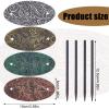 NICENEEDED 4Pcs Vintage Faux Leather Hair Accessories: Barrettes, Oval Ponytail Holders, Hair Slides for Women Girls view 2