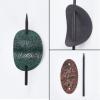 NICENEEDED 4Pcs Vintage Faux Leather Hair Accessories: Barrettes, Oval Ponytail Holders, Hair Slides for Women Girls view 3