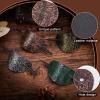NICENEEDED 4Pcs Vintage Faux Leather Hair Accessories: Barrettes, Oval Ponytail Holders, Hair Slides for Women Girls view 4