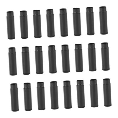 BIUDECO 25pcs Empty Lipstick Tube Containers Caps Black Storage for Cosmetics for Lip Gloss and Craft Projects -up Design