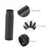 BIUDECO 25pcs Empty Lipstick Tube Containers Caps Black Storage for Cosmetics for Lip Gloss and Craft Projects -up Design view 4
