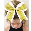 10PCS 8" Glitter Hair Bows for Girls - Gold Rhinestones Sequin Bows with Hair Ties, Perfect for School, Sports, Cheerleading view 4