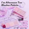 I'M MEME Blusher Palette - Afternoon Tea_Blossom Tea | Soft Pink, Peach, Lavender, 3 Shades Palette, Matte Powder, Face & Cheeks, For All Skin Tones, Powdery Finish, Lightweight Formula, 0.4 Oz view 2