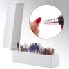 FOMIYES 2pcs Nail Drill Bits Storage Case Slots Practical Holder for Nail Art Tools Keeps Bits Dust and Organized for Salons and Use view 3