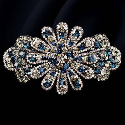 KANDUO Flower Metal Hair Clips Bun Twist Hairpins Ponytail Holder Accessories for Women (Color : A, Size : 8.7cm)