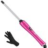 FARERY Small Curling Wand, 3/8 Inch Curling Iron for Short & Long Hair, Ceramic Small Barrel Curling Iron with Argan Oil & Keratin Infused, 30s Fast Heat Up, 12 Adjustable Temperature, Glove Included view 1