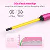 FARERY Small Curling Wand, 3/8 Inch Curling Iron for Short & Long Hair, Ceramic Small Barrel Curling Iron with Argan Oil & Keratin Infused, 30s Fast Heat Up, 12 Adjustable Temperature, Glove Included view 3