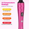 FARERY Small Curling Wand, 3/8 Inch Curling Iron for Short & Long Hair, Ceramic Small Barrel Curling Iron with Argan Oil & Keratin Infused, 30s Fast Heat Up, 12 Adjustable Temperature, Glove Included view 4