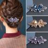 KANDUO Bow Knot Headwear Female Rhinestone Hairpin Elegant Clip Headgear Top Clip Hairpin Hair Accessories (Color : A, Size : 6.5 * 2.5cm) view 3