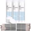 MSQ Cotton Rounds (300 Count), 100% Pure Cotton Makeup Remover Pads and Eye Makeup Brushes 12pcs Eyeshadow Brushes view 1